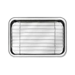 Plateau à dresser avec grille 26 x 18,5 cm - LOUIS TELLIER