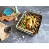 Plat à Four Inox 35 cm avec accessoires - CRISTEL