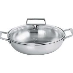 Plat Sautoir Inox Castel'Pro avec couvercle - CRISTEL