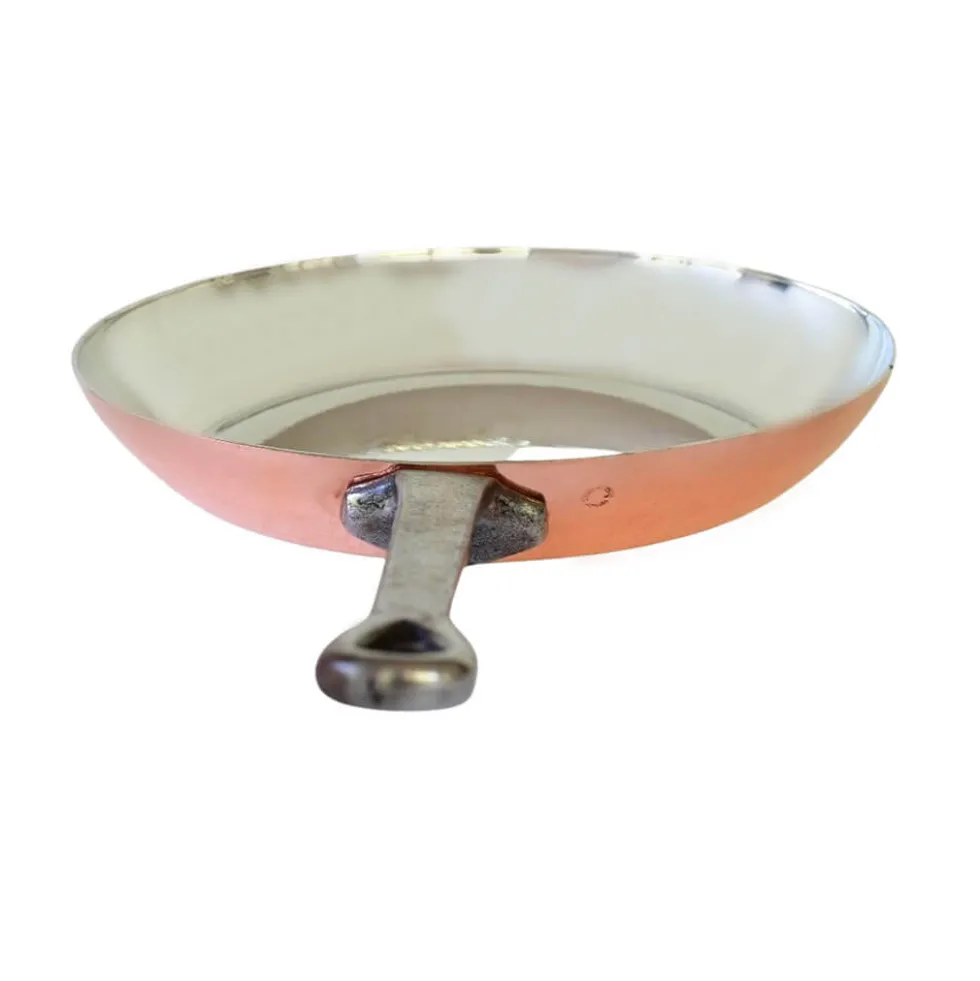 Poêle Cuivre Etamée 30 cm - ATELIER DU CUIVRE