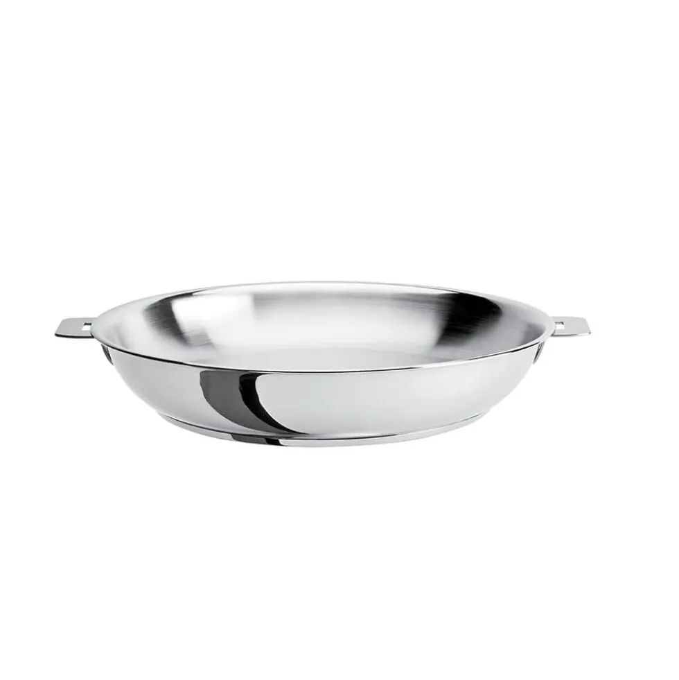 Poêle haute inox Mutine poignée amovible - CRISTEL