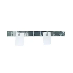Porte-Fiches aimanté inox 8 Ressorts 62,5cm - Louis Tellier