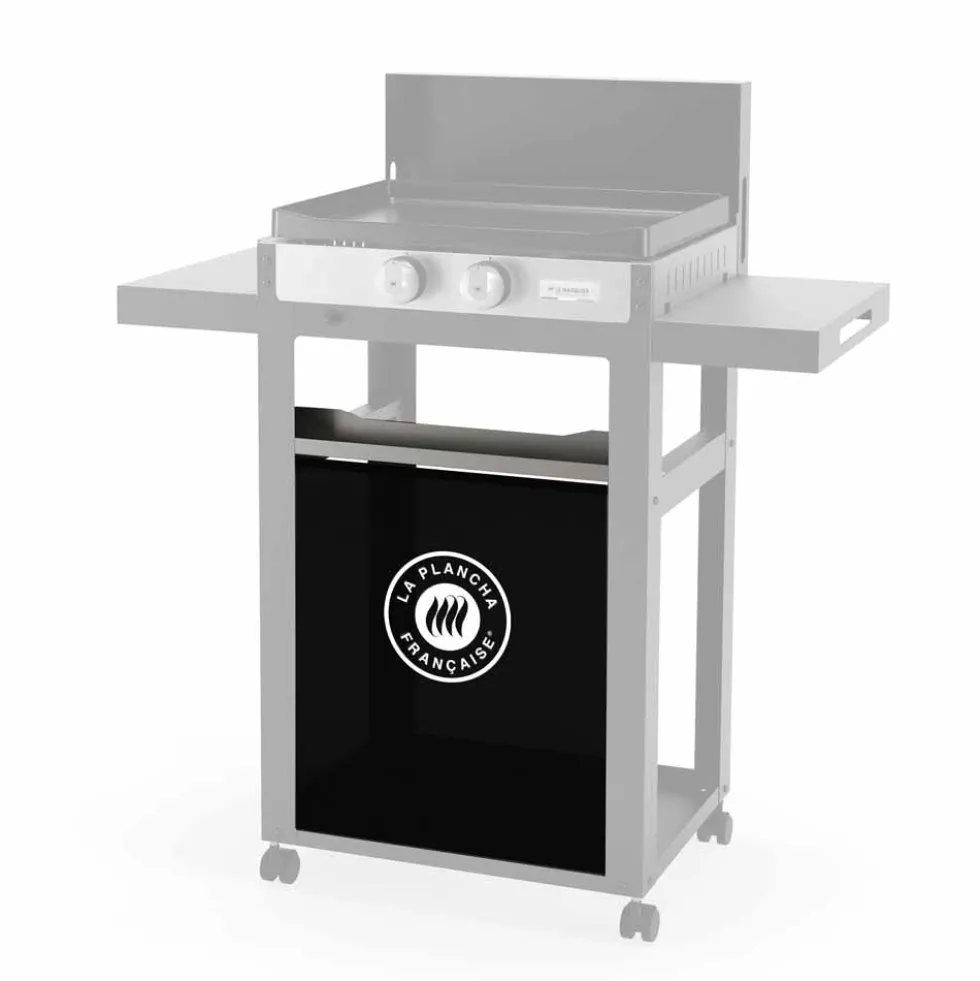 Porte-épices en inox et rideau La Plancha Francaise - LE MARQUIER