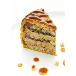 Pâté en Croûte Exopan Rond à Chevrons Diamètre 25 cm Hauteur 9 cm - MATFER