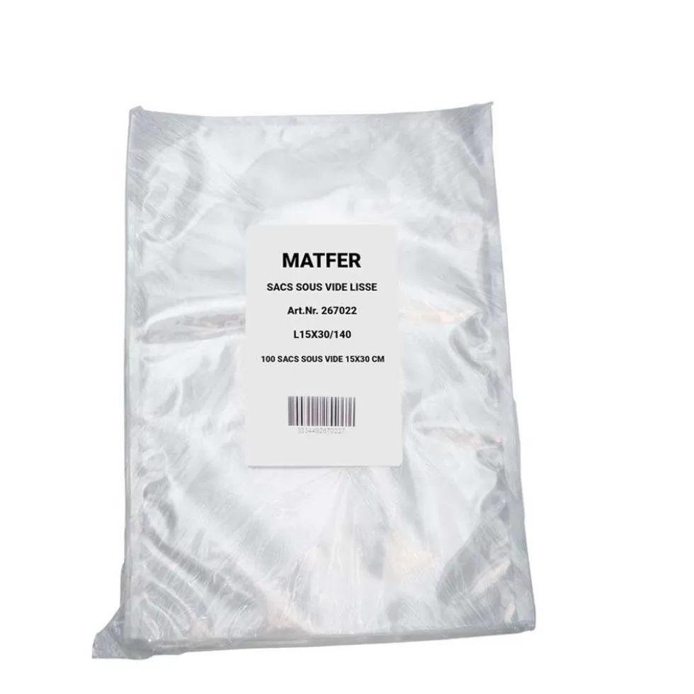 Sacs Sous-Vide Lisses 140 Microns - MATFER BOURGEAT