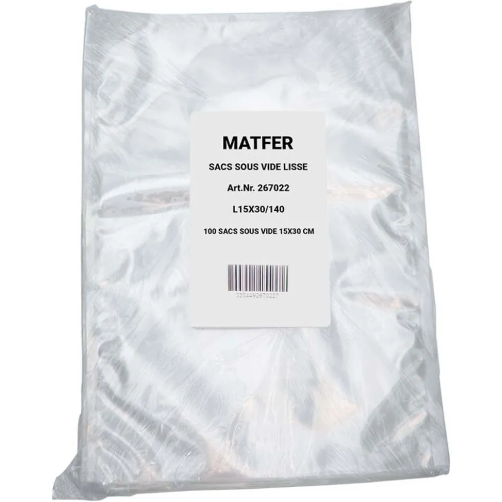 Sacs Sous-Vide Lisses 90 Microns - MATFER BOURGEAT