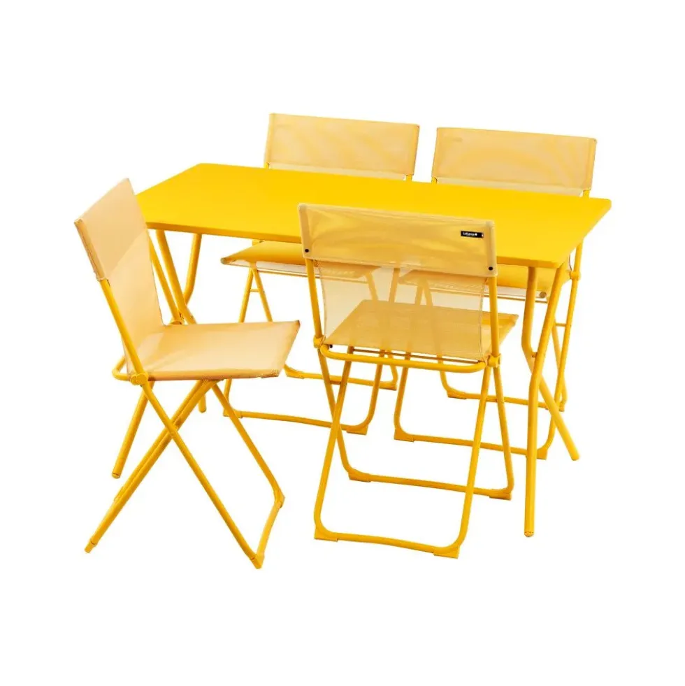 Salon de jardin Table pliante 4 chaises Balcony - LAFUMA