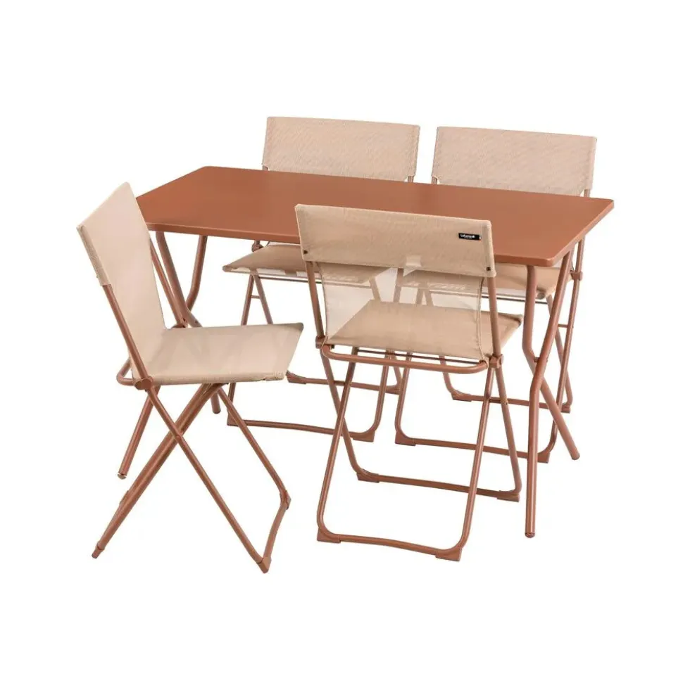 Salon de jardin Table pliante 4 chaises Balcony - LAFUMA
