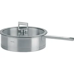 Sauteuse inox Strate poignée fixe avec couvercle OFFERT - CRISTEL