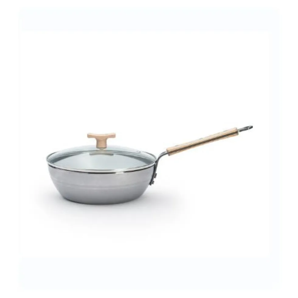 Sauteuse paysanne en acier MINERAL B BOIS 24 cm - DE BUYER