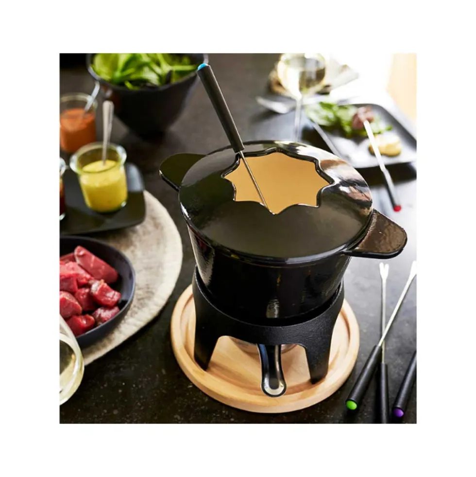 Service à fondue noir - BAUMALU