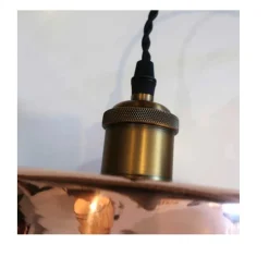 Suspension luminaire cuivre 26cm - BAUMALU