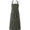 Tablier Coton Lin Fleuriste Vert Lierre 102 x 92 cm - Charvet Editions