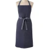 Tablier Doudou Lin Indigo 85x78 cm - Charvet Editions