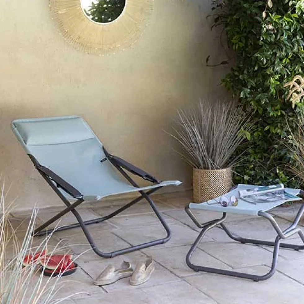 Tabouret/repose-pied pliant NEXT toile Batyline DUO - LAFUMA